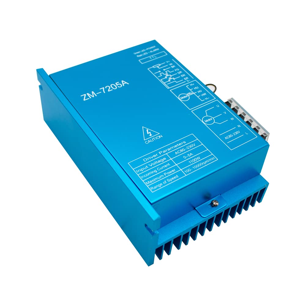 310V Driver del Motore Brushless DC ad Alta Tensione con Unità di Impostazione Intelligente Portatile ZM-7205 220V AC Max. 5A 1100W BLDC