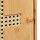 Relaxdays Medizinschrank, Bambus, Medikamentenschränkchen zum Hinstellen, HxBxT: 28 x 28 x 16 cm, Hausapotheke, Natur