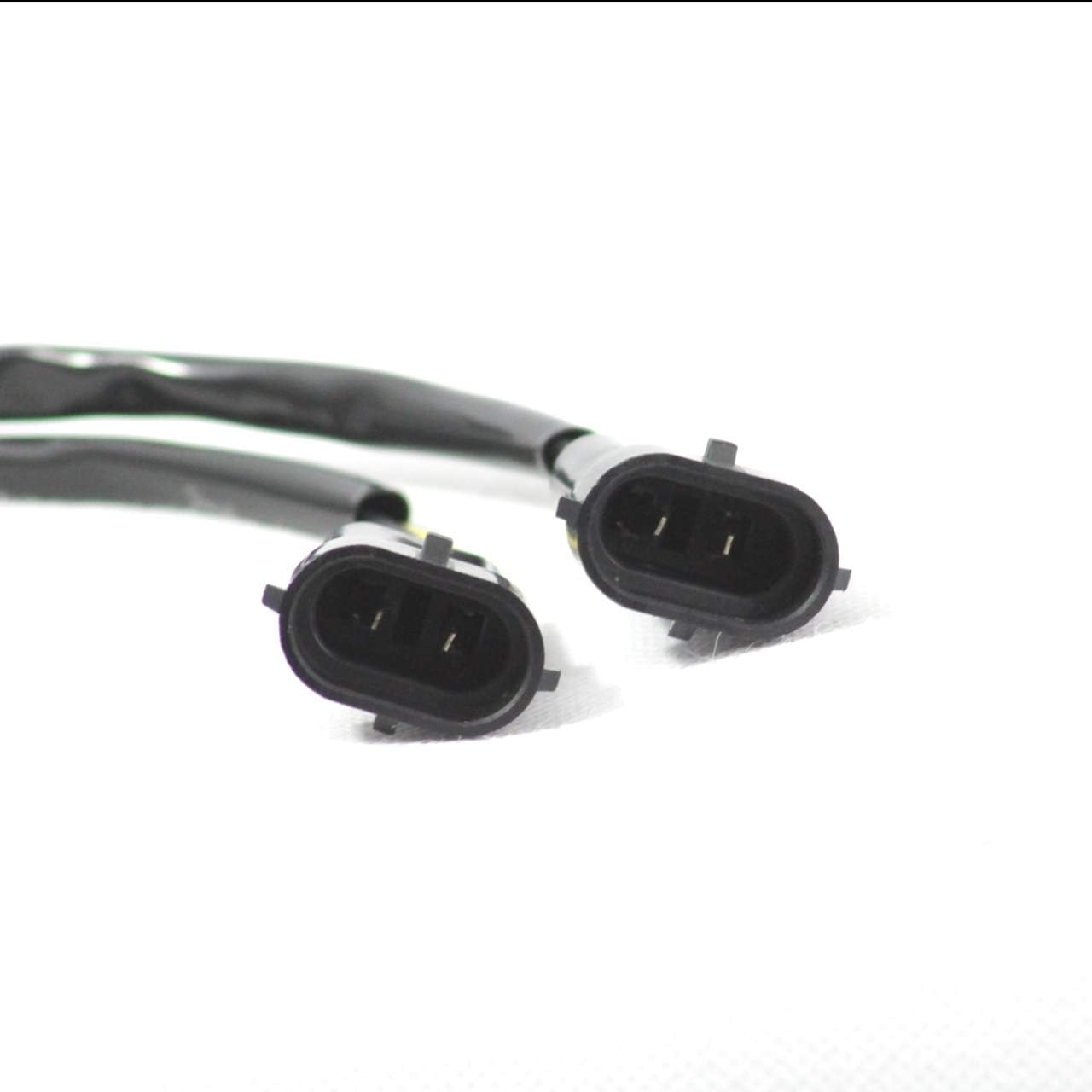 Eagle Lights Dual Beam Wire Splitter Harness, H4 to H9 or H11, fits Dual Bulb Harley Davidson Motorcycle Headlights