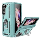 Jiajihua Custodia Compatibile con Samsung Galaxy Z Fold6 5G SM-F956B SM-F956B/DS [Hard PC+TPU] Cavalletto magnetico 2 in 1 per auto Green