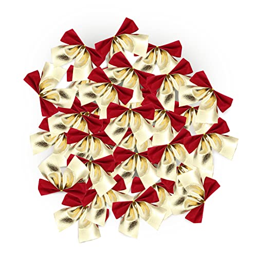 30 Pezzi Fiocchi di Natale, Bowknot di Natale, Albero di Natale...