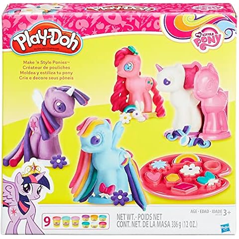 Play-Doh Make 'n Style Ponies Playset, My Little Pony Figures, 9 Colors, Kids Arts & Crafts Set, Preschool Toys, Christmas Gifts for Girls & Boys, Ages 3+ (Amazon Exclusive) Cover