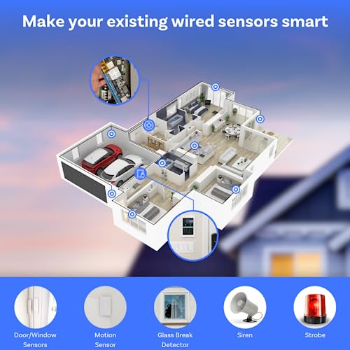 Konnected GASRQY-638 12-Zone Wired Smart Alarm Panel Kit - Konnected Alarm Panel - Make Wired Alarm System Smart - Smartthings, Alexa, Home Assistant - No Batteries Or Monthly Fees thumb #1