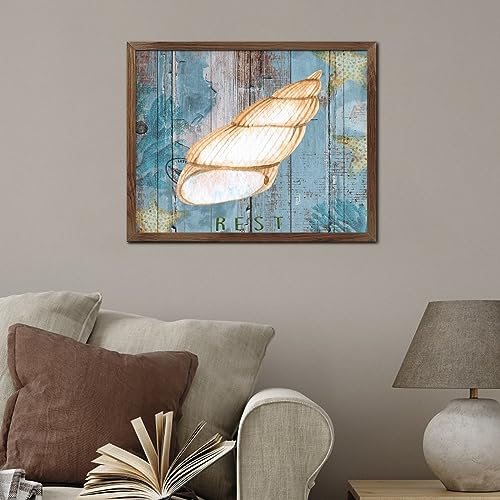 Panneau ocean en bois pour sublimer un mur blanc sans charme