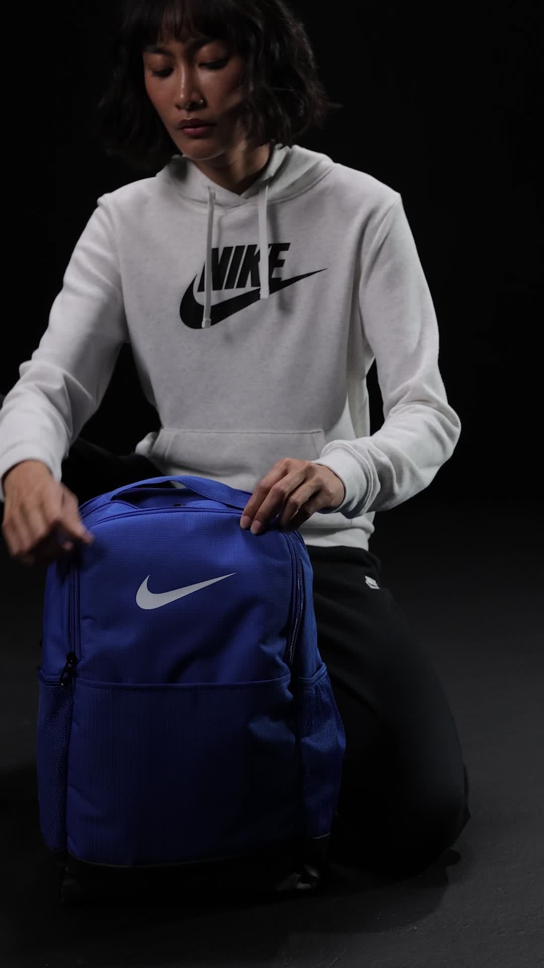 nike brasilia mesh backpack royal blue