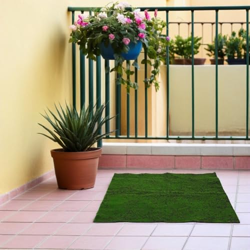 Césped artificial de musgo decorativo para balcón y mini paisaje urbano 7