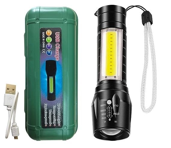 BEAUTY SECRET | Rechargeable USB Mini Torch Light, Ultra Brightest Small Flash Light Handheld Pocket Compact Portable Tiny Lamp with COB Side Lantern, High Powered Tactical Travel Flashlights 1 Pack (B0CGTWJSF3) Amazon Price History, Amazon Price Tracker