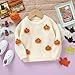 LSFYSZD Toddler Baby Girls Boys Halloween Pumpkin Sweaters Long Sleeve Crew Neck Winter Warm Knitwear Pullover Jumpers Top (White, 2-3 Years)