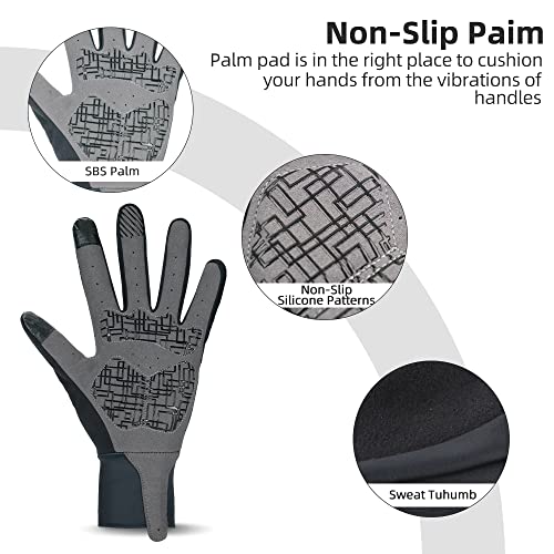 Darevie Cycling Gloves Biking Gloves Bike Gloves For Men Women With Touch Screen-Full Finger Mountain Bike Gloves Workout Gloves Road Bicycle Gloves With Anti-Slip Silicone Palm #TOP3