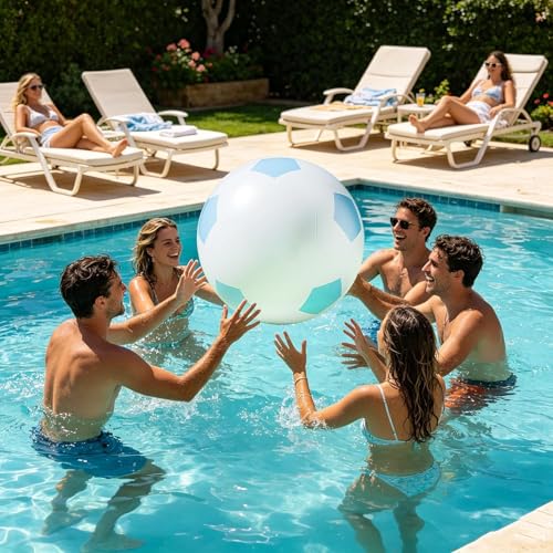 Fútbol inflable de 60cm extra grande con material elástico para playa 2