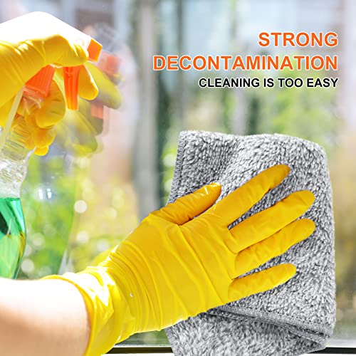 Fgsaeor Kitchen Dish Towels, Dish Cloths For Washing Dishes, Highly Absorbent Cleaning Cloth Thick And Fast Drying Tea Towels With Bamboo Charcoal Fiber, Nonstick Oil Washable Dish Rags (12 Pack) #TOP4