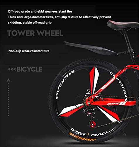 JHKGY Folding Mountain Bike,High Carbon Steel Double Frame Mountain Bike,Full Suspension MTB Bikes,Mountain Bike for Adult Men and Women - Image 6