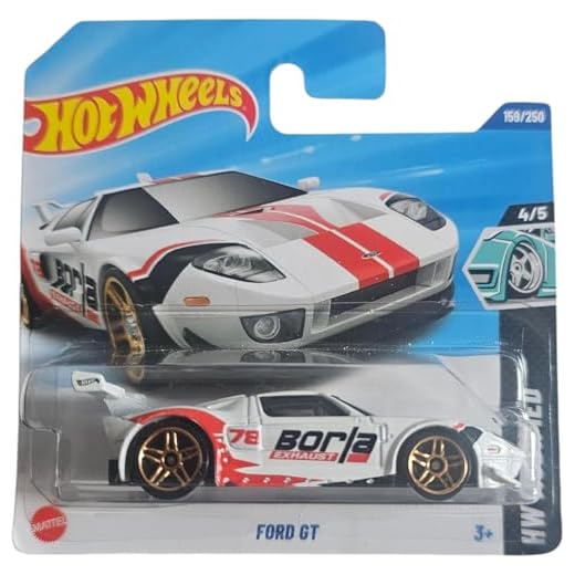 Hot Wheels - Ford GT - HW Modified 4/5 - HYY92 - Short Card - White - Borla - Mattel 2025-1:64