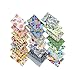 10x10 Inch Clearance Floral Print Cotton Fabric Layer Cake - 42-Piece Precut Quilting Squares for Sewing, Patchwork & DIY Crafts
