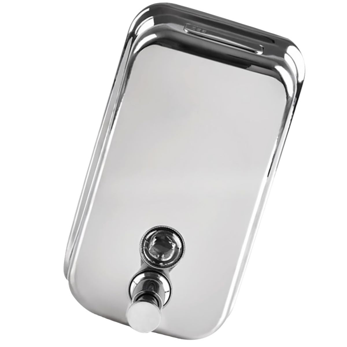 Housoutil Dispenser Compatto Liquido Muro di Sapone o in Inossidabile Acciaio da Design 1000ml, Ricaricabile per Bagno Casa Pubblico