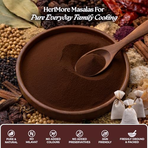 Image of HeriMore Amritsari Pindi Chole Masala, 100g | Authentic Punjabi Chole Spice Powder, Jain Friendly, No Onion Garlic, Natural & Preservative-Free