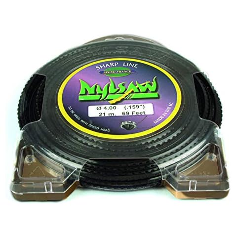 Ratioparts 6186 Nylon Thread 4.0 mm Nylsaw 21 Metre Sewing Line 4-Edge Toothed Cover
