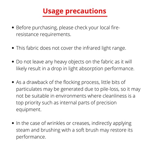 The Black Market Musou Tecido Preto FR (Resistente ao Fogo) - Corte Tamanho A4