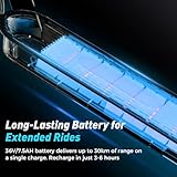 iScooter Electric Scooter, 8.5-10" Tires 20-50KM Range 350-500W Motor Fast Electric Scooter for Adults with Cruise Control,Multiple Speed Modes, Multiple Brakes,Foldable Portable E-Scooter - Image 4