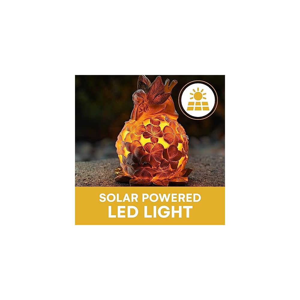 vp home enchanted floral fairy solar powered led outdoor decor garden light great addition for your garden, solar powered light garden, decorations gifts for outside patio lawn