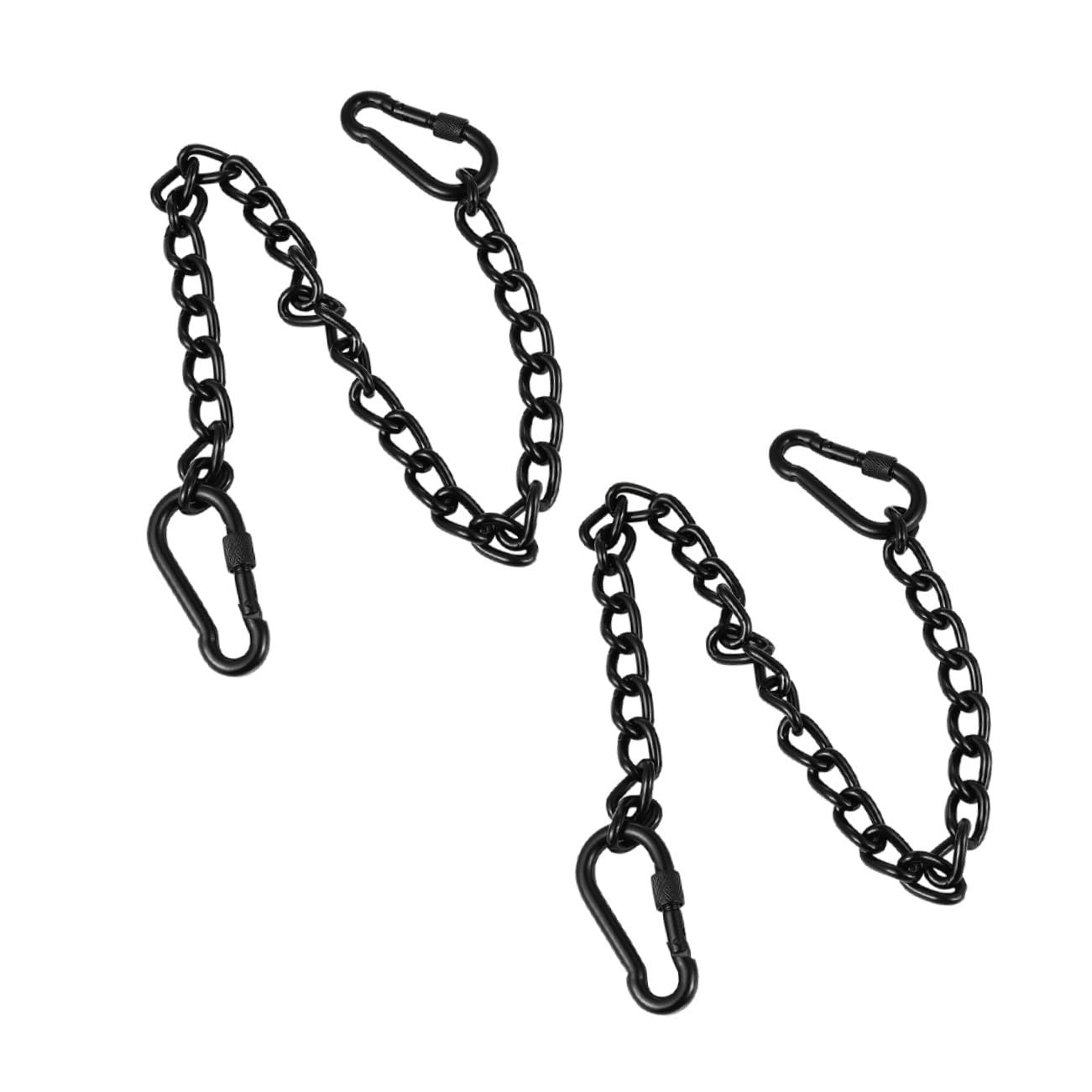 TEHAUX 2Pcs Stainless Steel Swing Chain Heavy-duty Hanging Chair Link Chains for Indoor Outdoor Hammocks and Swings Load-bearing