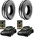 (2) New 6.00-16 600x16 6.00x16 Rib Imp Disc,wagon Farm Tractor Tires W/tubes