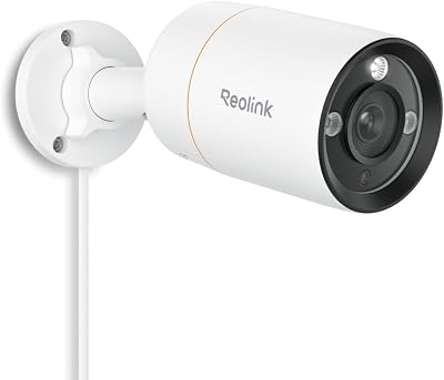 Reolink PoE 12MP Telecamera Esterno, Rilevamento di Uomo/Veicolo/Animale, Visione Notturna a Colori, Audio Bidirezionale, Avvisi Intelligenti, Time-Lapse, Slot per Scheda microSD, RLC-1212A