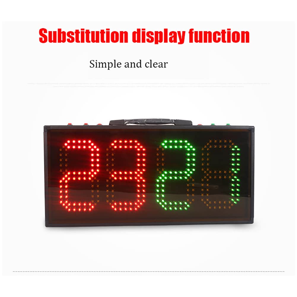 Tabellone segnapunti per sostituzioni di Calcio, tabellone segnapunti elettronico a LED, tabellone per sostituzioni elettroniche per Calcio su Un Lato, Attrezzatura per Giochi di Allenamento