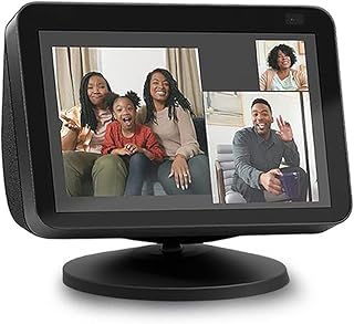 ELPHA Stand for Echo Show 8 and Show 5 (1st Gen and 2nd Gen) | Adjustable Design to Improve Viewing Angle | Magnetic,Swivel and Tilt | (Black)