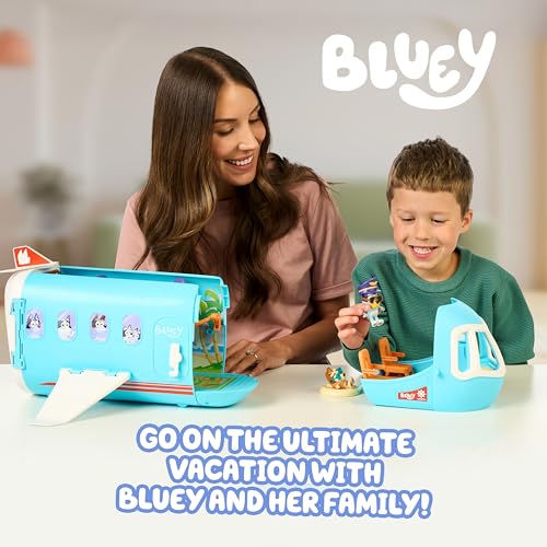 Bluey 3-in-1 Transforming Airplane Toys for Kids, Resort & Boat - image 2