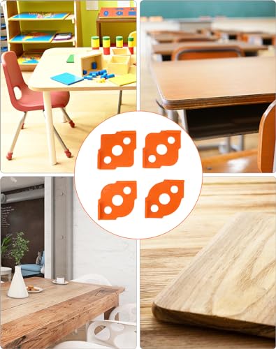 QWORK® 8 Stück Frässchablonen Oberfräse Set, R5, R10, R15, R20, R25, R30, R35, R40, Eckfrässchablonen für Professionelle Holzbearbeitung