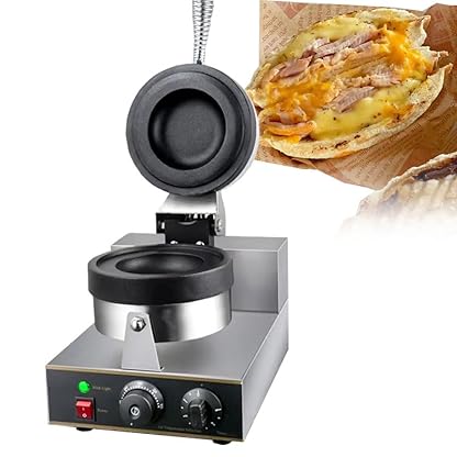 Elektrische Panini-Presse, Ufo-Burger-Maker 1300 W, Panini-Presse, kommerzielle antihaftbeschichtete Panini-Presse, Hamburger-Maschine, 50–300 °C einstellbare Temperatur für den kommerziellen