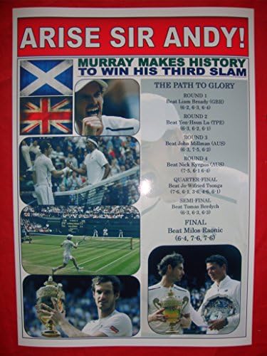 Andy Murray 2016 Wimbledon champion - souvenir print