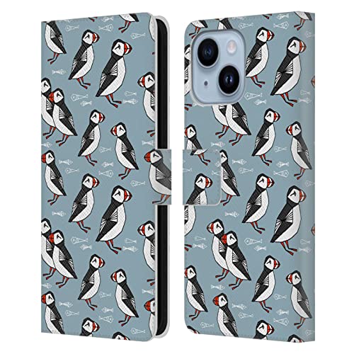 Étui Portefeuille en Cuir iPhone 14 Plus Head Case Designs Andrea Lauren Oiseaux