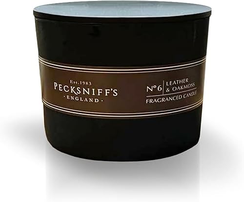 Miniatura 55 de Pecksniffs - Vela perfumada clásica blanca con 1 mecha, pomelo y cítrico, velas de lujo elegantes de vidrio - 6.49 onzas