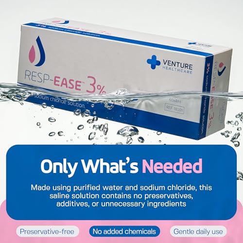 Image of 3% Saline Solution for Moisturizing of The Airways - Sodium Chloride 3% for Nose, Nasal Cleanse for Adults and All Ages - 240ml / 8.12 fl oz