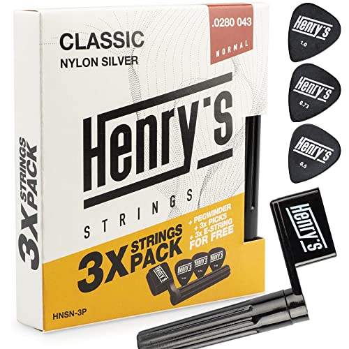 3-Pack Cordes Guitare Clasique – Jeu De Cordes Guitare Classique – Extra 3 Cordes E1 & 3 Médiators & Enrouleur – Classic Nylon Guitar Strings Set - Les Beatles, Paul McCartney, John Lennon, RIngo Starr, George Harrison 3-Pack Cordes Guitare Clasique - Jeu De Cordes Guitare Classique - Extra 3 Cordes E1 & 3 Médiators & Enrouleur – Classic Nylon Guitar Strings Set