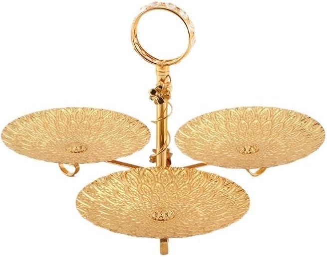 Ironwork Fruit Basket Melon Seeds Nut Platter Plating Rotundity