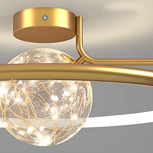 Plafonniers LED cuisine et chambre à coucher luminaire d'intérieur dimmable 55cm