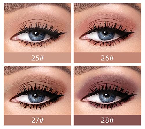 Sumeitang 8 Colors Matte Liquid Eyeshadow Neutral Naked Smooth Cream Brown Eyeshadow Set Lightweight High-Pigmented Creamy Gel Matte Eye Shadow Quick-Drying Waterproof Long Lasting #TOP3