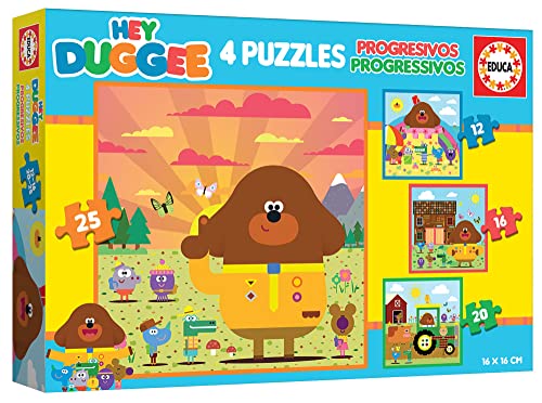 Educa - Puzzle Progressive Hey Duggee | Set di 4