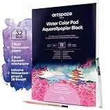 HERVORRAGENDES AQUARELLPAPIER: Qualität, Funktionalität und Zubehör werden in diesem artspaze Aquarell Block vereint. Das Papier ist kaltgepresst und eignet sich daher besonders für Aquarellmalerei damit deine Kunstwerke optimal gelingen. Zusätzlich findest du noch 2 Blatt Transparentpapier und 2 Blatt Mischpapier zum Mixen von Aquarellfarben in dem Block.