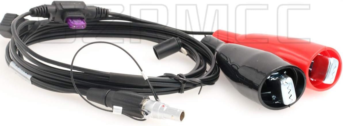 SZRMCC Trimble GPS RTK GNSS Receiver 5700 5800 R6 R7 R8 R10 46125-20 Replacement Power Cable Alligator Clips to 0B 7 Pin…