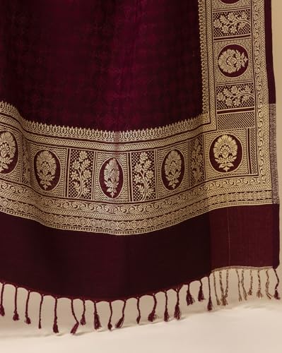Image of Wrap me Warm Shawl for Women | Soft Viscose Acrylic Poly Wool Shawl - Warm & Lightweight Winter Wrap - Stylish Ethnic Stole for Women - 1010
