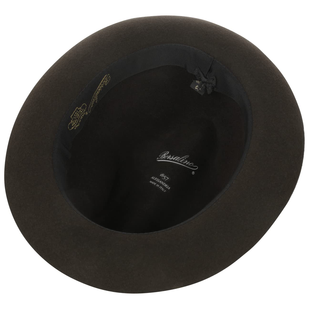 Borsalino Sombrero Fieltro Pelo Georgio Mujer/Hombre - Made in Italy Film Fedora de Hombre con Banda Grosgrain Otoño Primavera Invierno Verano Verano/Invierno