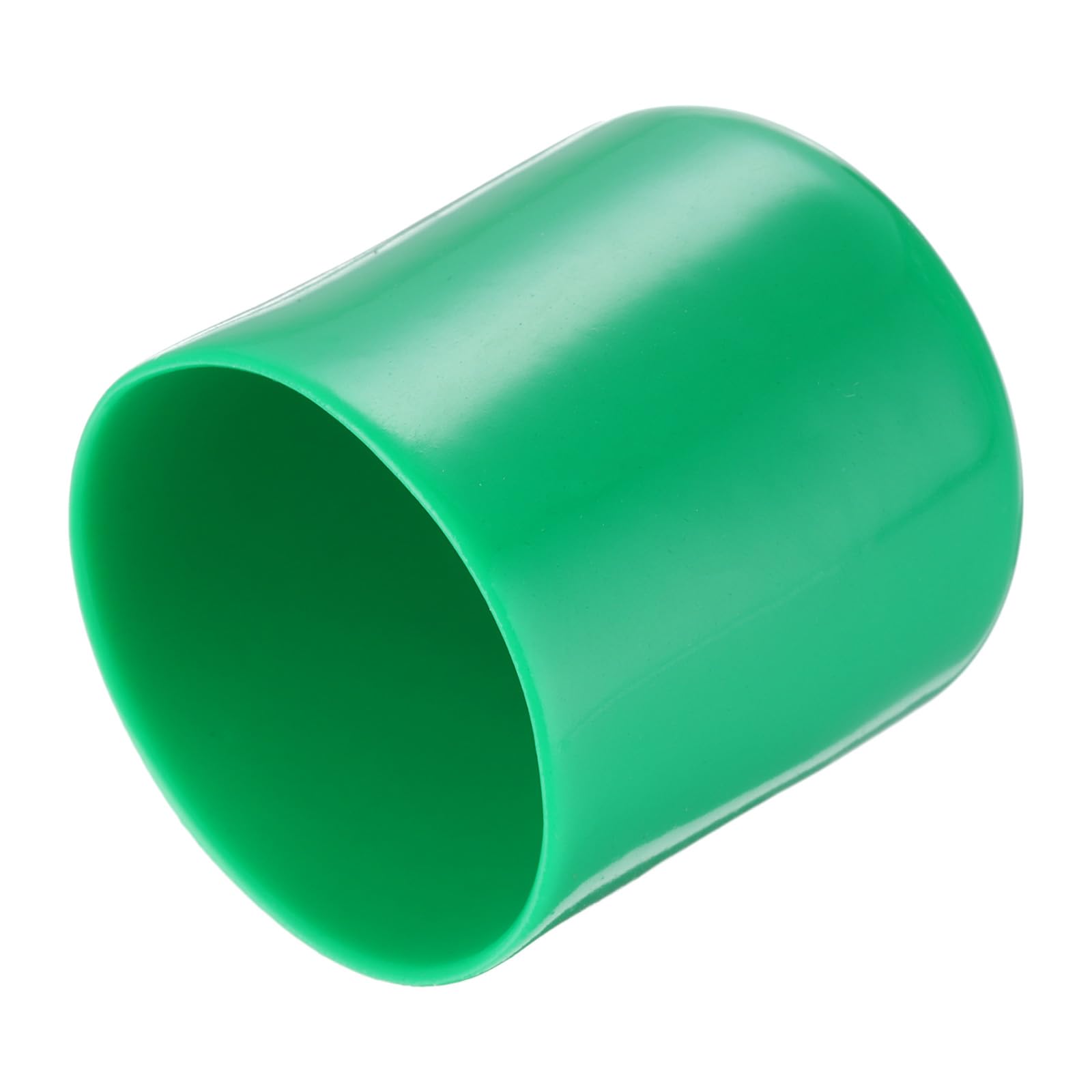 uxcell 20pcs Rubber End Caps 39mm(1 1/2") ID Vinyl PVC Round Tube Bolt Cap Cover Screw Thread Protectors Dark Green