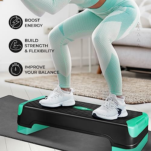 Entrenamiento en casa con la plataforma aeróbica ajustable para ejercicio diario 6