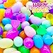50Pcs Plastic Fillable Easter Eggs,Assorted Colorful Easter Eggs Bulk for Egg Hunt,Easter Basket Stuffers Fillers,Surprise Egg,Easter Party Favors,Classroom Prize Supplies