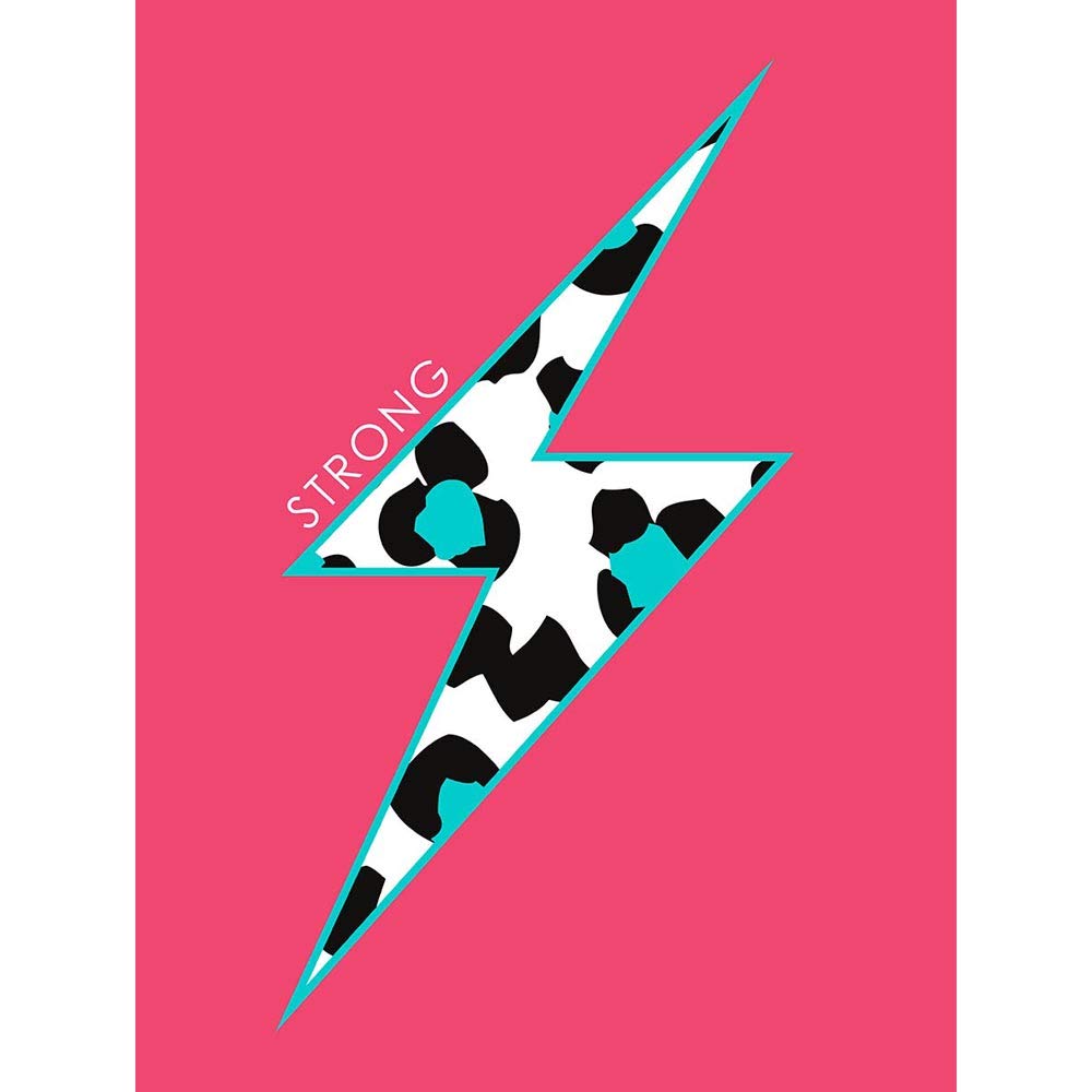 Wee Blue Coo Pink Teal Leopard Strong Unframed Wall Art Print Poster Home Decor Premium