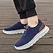 Mens Slip On Fashion Sneakers Comfort Hands Free Oxford Walking Shoes with Arch Support Casual Lightweight Mesh Breathable Chunky Sneakers Soft Sole Diabetic Shoes Comfortwear Unisex Blue